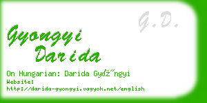 gyongyi darida business card